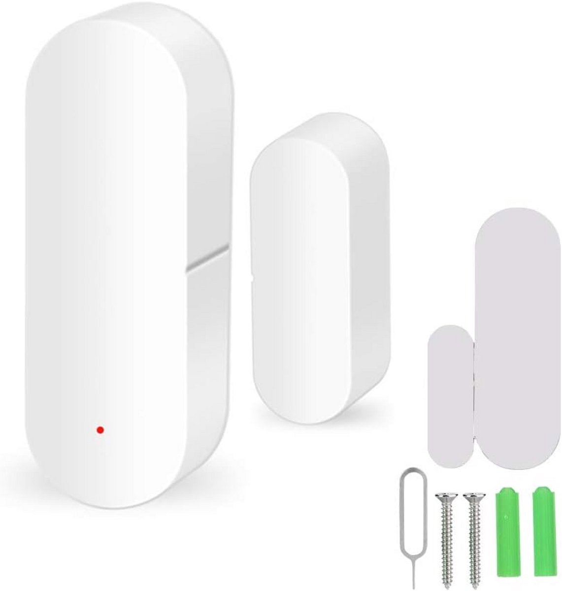 Slimme Wifi Raam en Deur Sensor - Draadloze Magnetische Melder voor Thuisbeveiliging