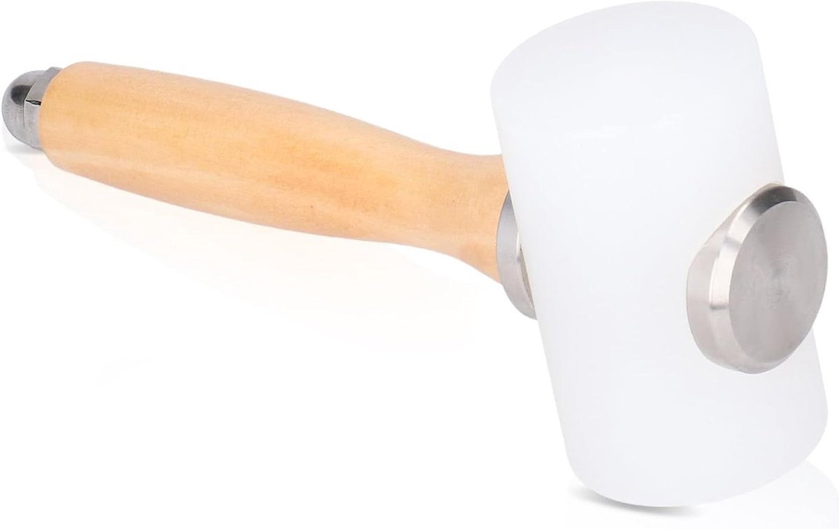 Carving hamer mallet voor leer bewerken - Nylon gereedschap met houten handvat voor leerbewerking - Cowhide naai club