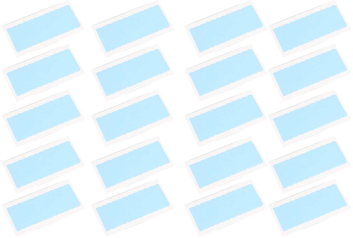 Haarverlenging Dubbelzijdig Pruiktape Water Zweetbestendig Ademend Blauw - 240 Stuks
