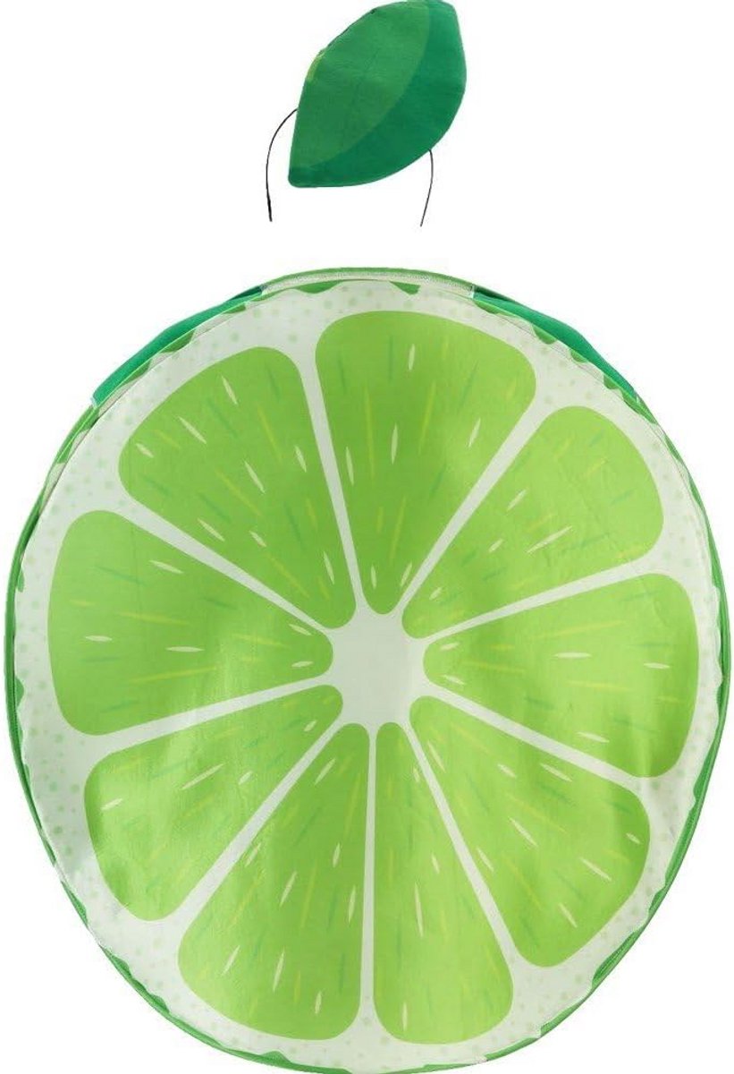 Limoen Kostuum voor Volwassenen Groen Fruit Verkleedkleding Comedie Feest Outfit