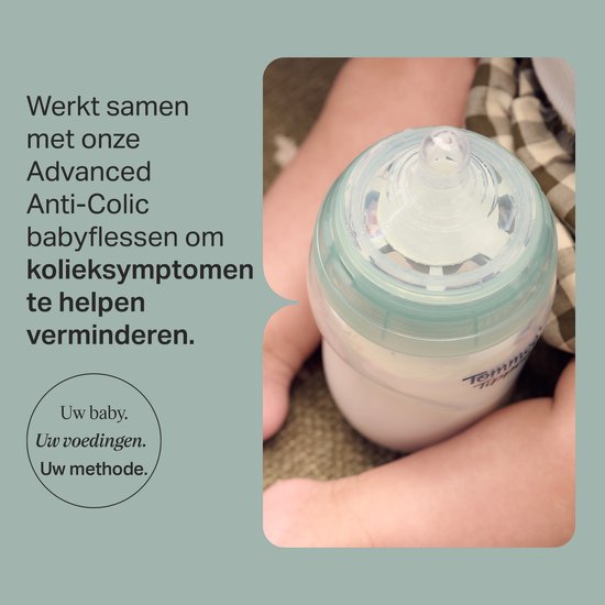 Tommee Tippee Advanced Anti-Koliek Flesspenen - Extra langzaam toevoersnelheid 0m+ - set van 2 van Merkloos — afbeelding 5