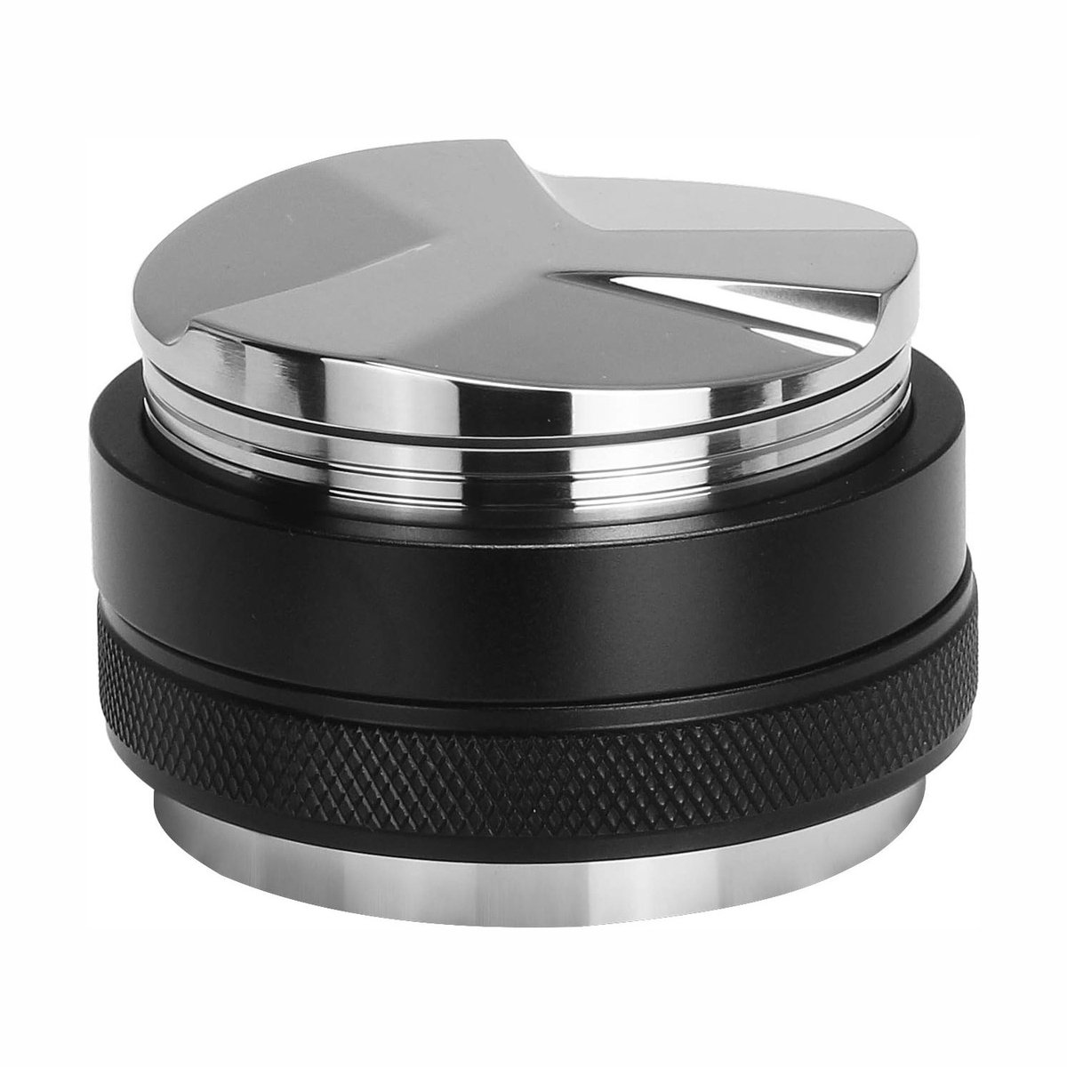 58 mm koffiedistributeur en tamper, dubbele kop koffie-waterpas, draagbare filter, verstelbare diepte - professionele espresso-handtamper
