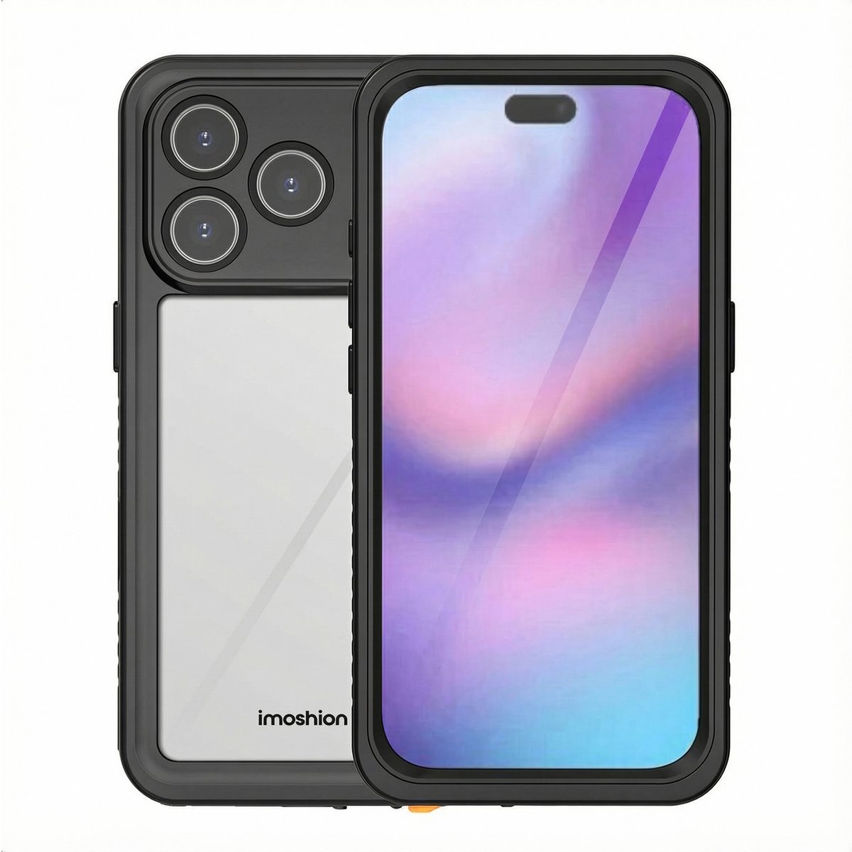 imoshion Hoesje - Geschikt voor Apple iPhone 17 Pro Max - Waterproof 360 case - Zwart
