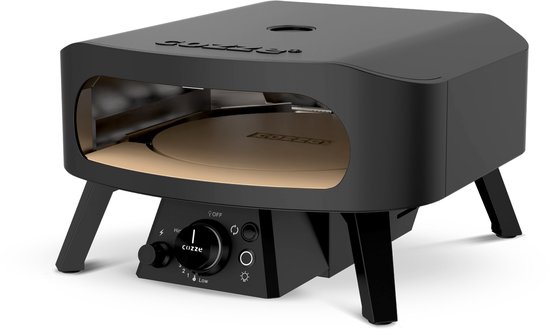 Cozze® 13” Pizza oven op Gas - Black Edition - Roterende Pizzasteen - Met Deur - Tot 630°C - Ø34 cm — afbeelding 3