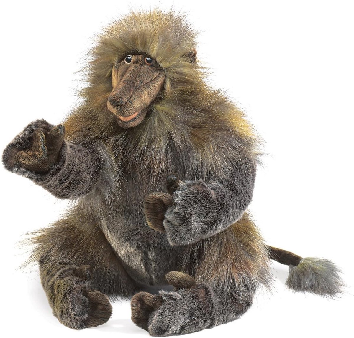 Zachte Handpop Baviaan - Speelgoedknuffel voor Kinderen en Poppentheater