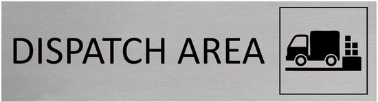 CombiCraft Aluminium deurbordje Dispatch area 165x45mm met tape - per ...