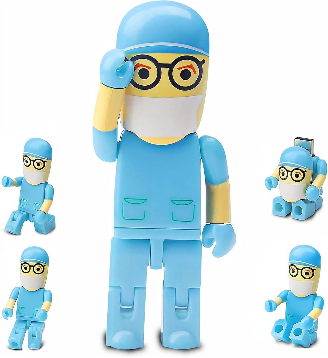 32GB USB-stick met Leuk Cartoon Ontwerp voor Dataopslag, Blauw
