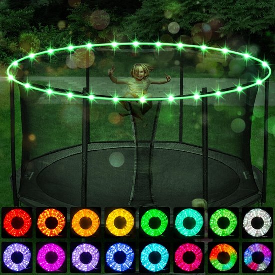 LED Verlichting voor Trampoline met Afstandsbediening en Kleurwisseling voor 14 - 16 ft