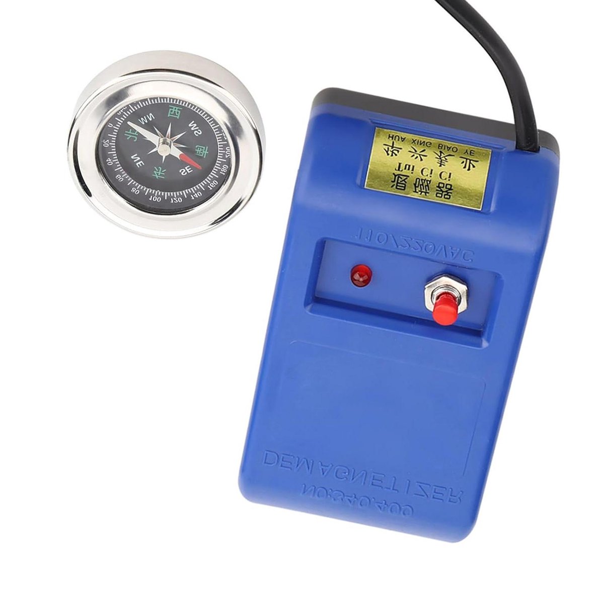 Reparatie Tool voor Horlogemakers - Degausser Magnetiseur Demagnetizer Kit met Kompas - Horloge Demagnetizer Machine - Reparatie Tool met EU-stekker