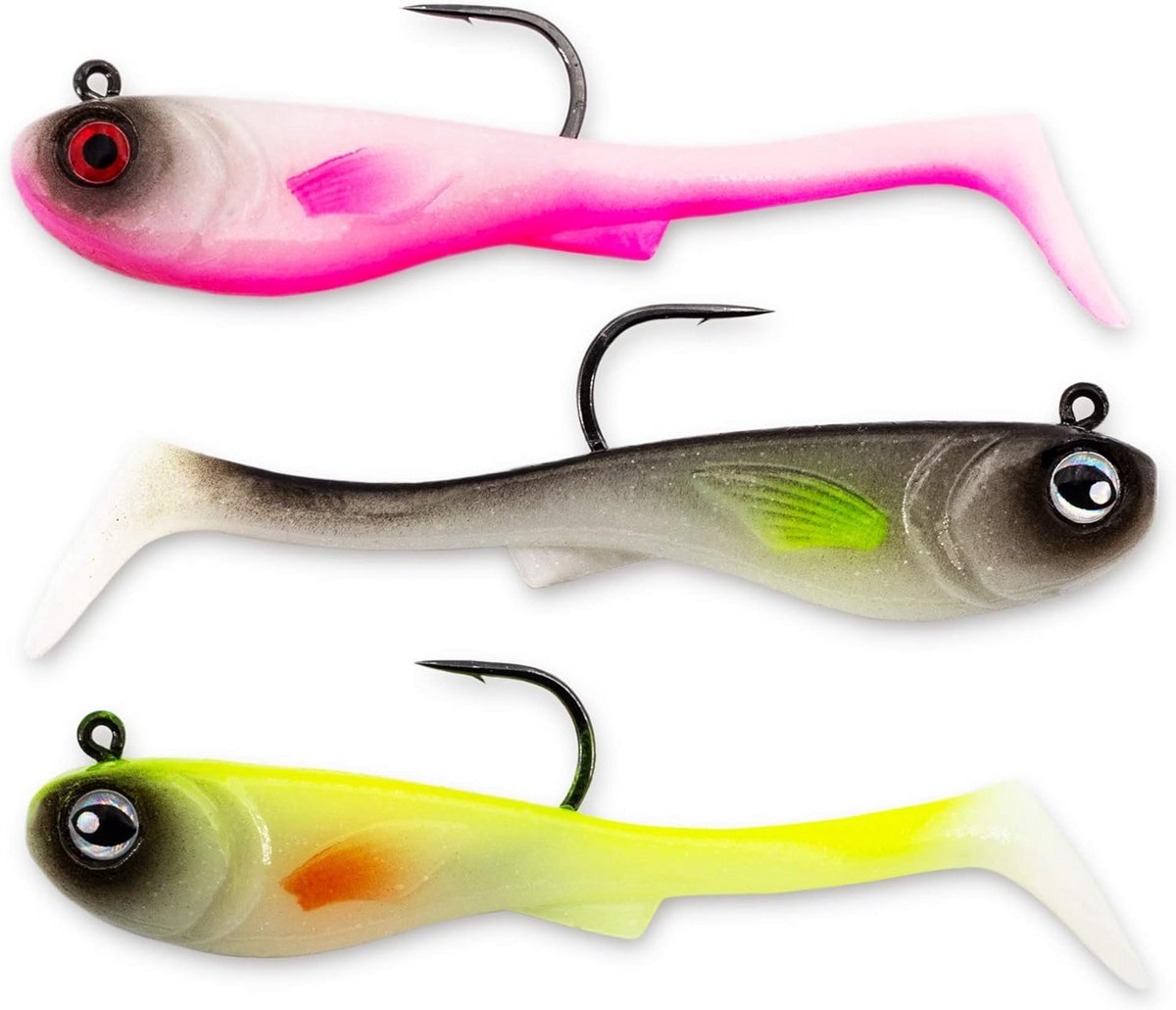 Rubberen Vis Set voor Snoekvissen - 11 cm Swimbait met Extreme Zwemactie