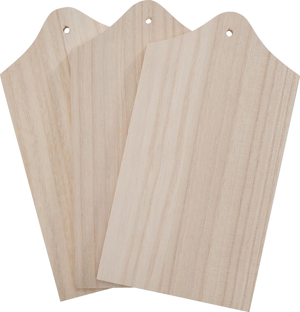 3 Houten Ontbijtplanken Blank 21x12 cm Knutselen en Decoreren