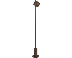 Lucide CAPRI - Vloerlamp Binnen/Buiten - LED - 1 × 8W 2700K - IP54 - Koffie - Essential