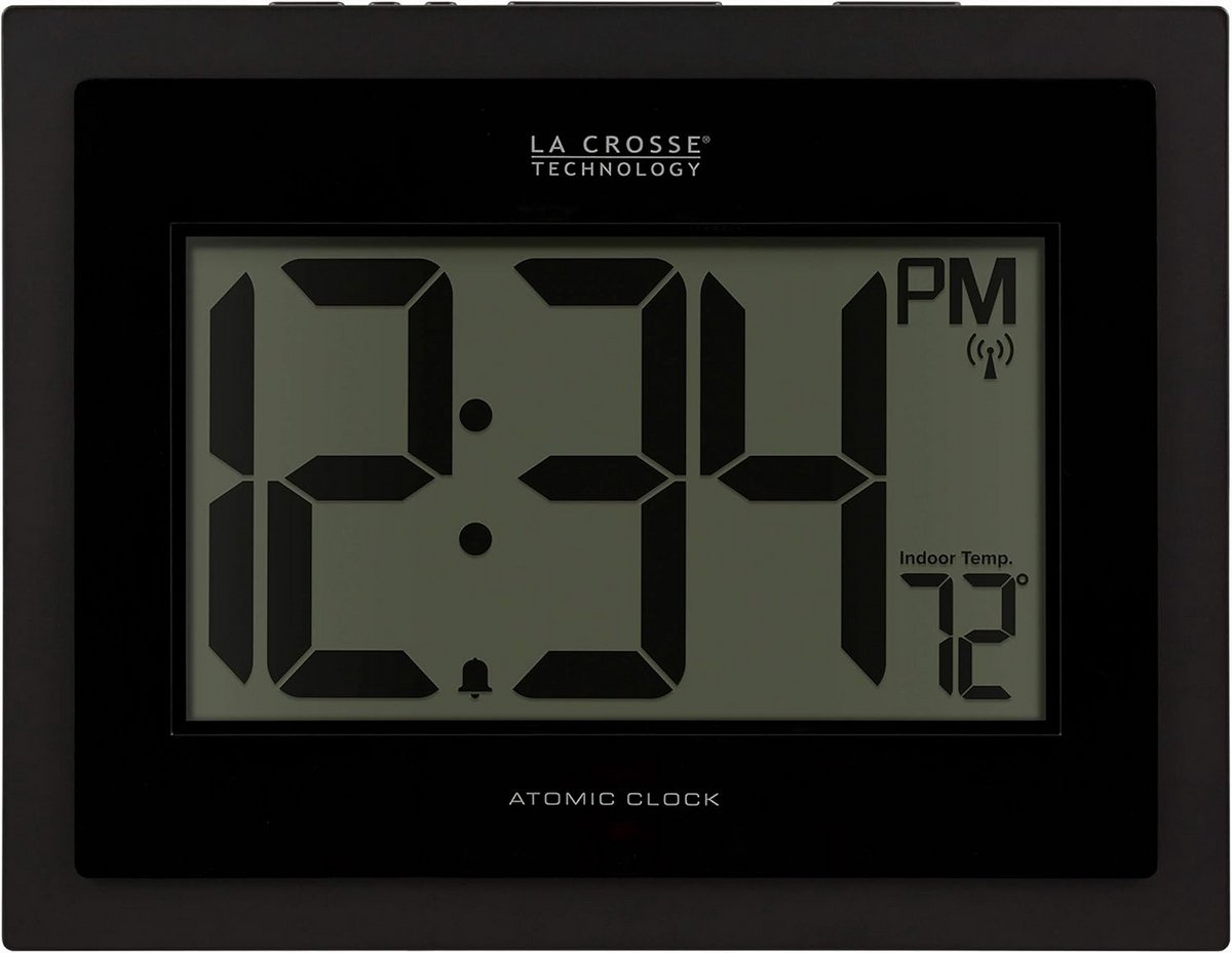 Digitale Wandklok met Binnen Temperatuur en Tijdinstelling