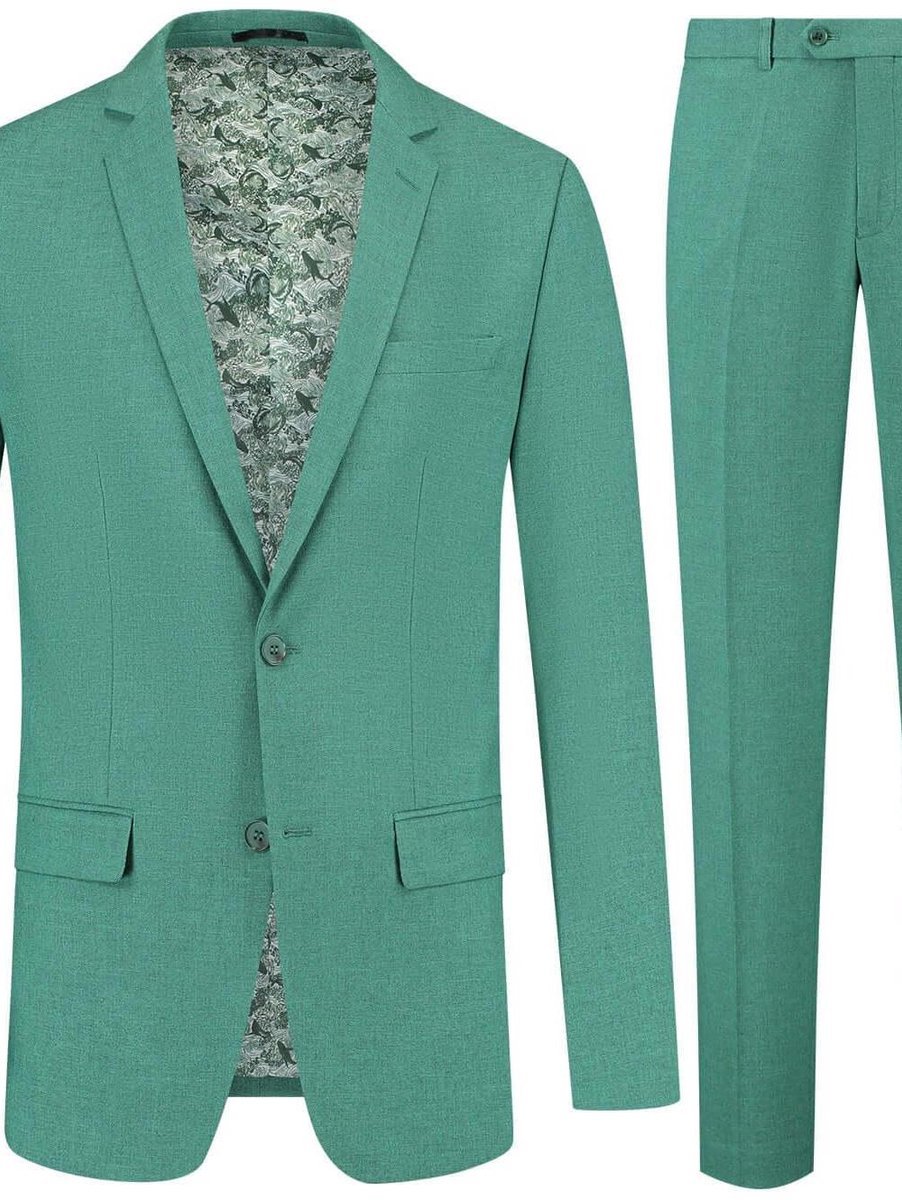 GENTS - pak / kostuum ceder - Polyblend - Ceder Groen - Maat 56/3XL