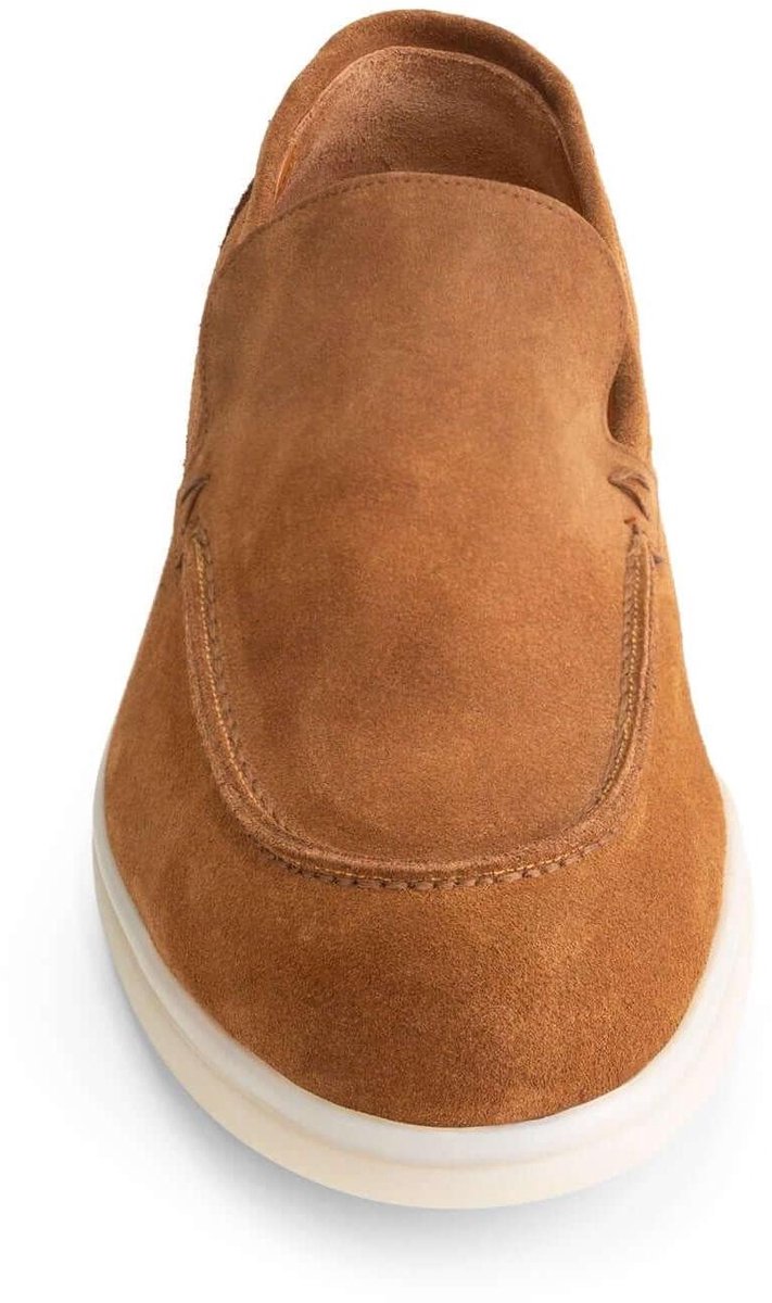 GENTS - Heren schoenen - Loafers - Nette schoenen - Suède - Cognac - Maat 43/43