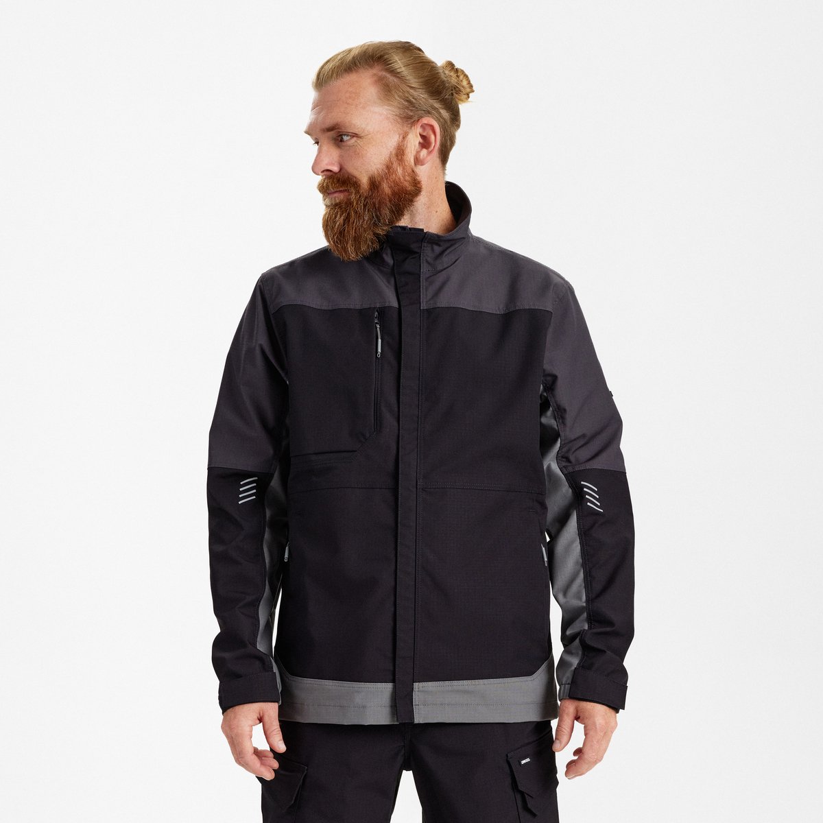 Engel Entire werkjack met 2-weg stretch 1329-144 - Black / Anthracite Grey - XS