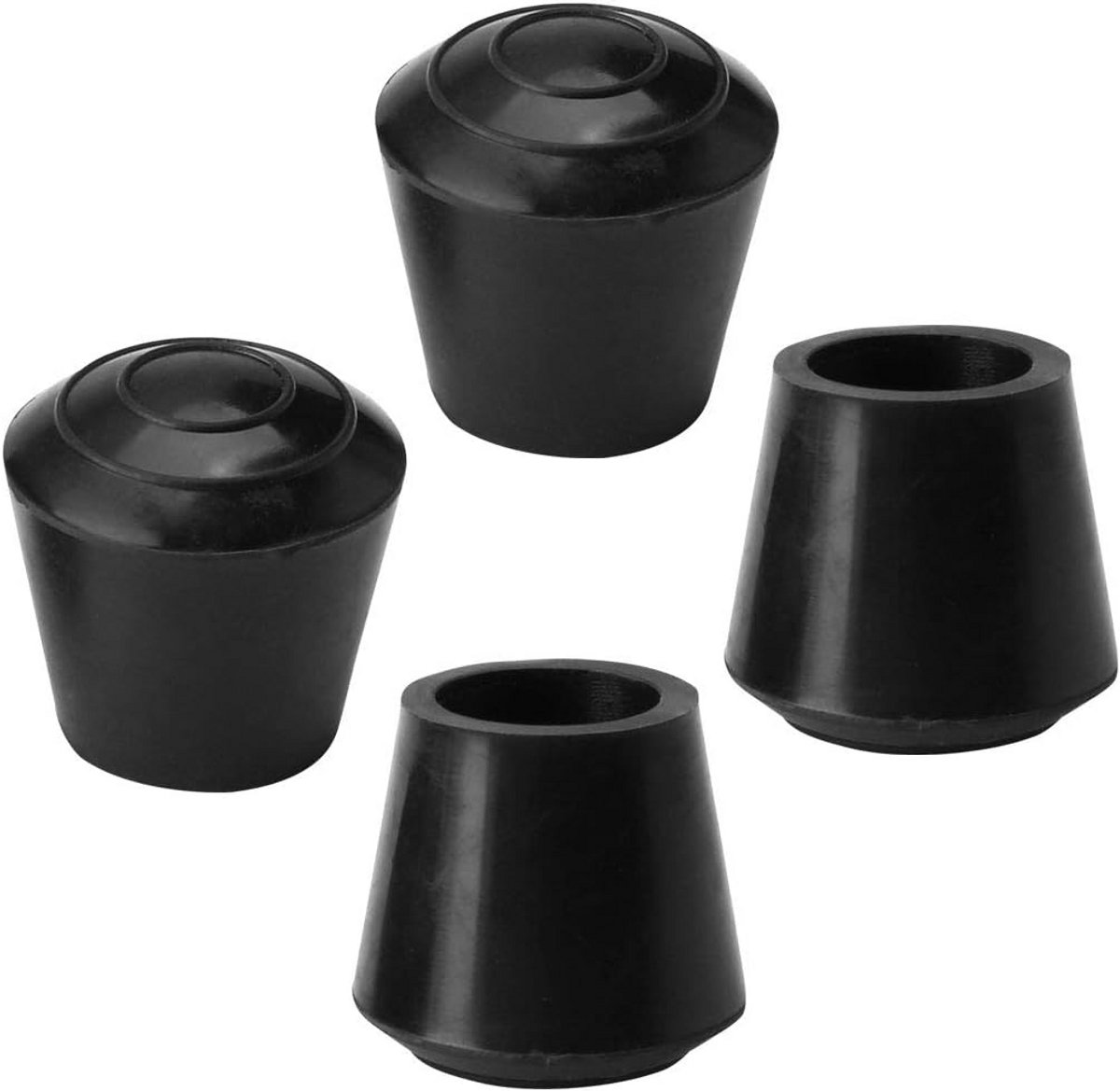 Beschermdoppen voor Meubelpoten Rubber Zwart 14mm Krasvrije Vloer