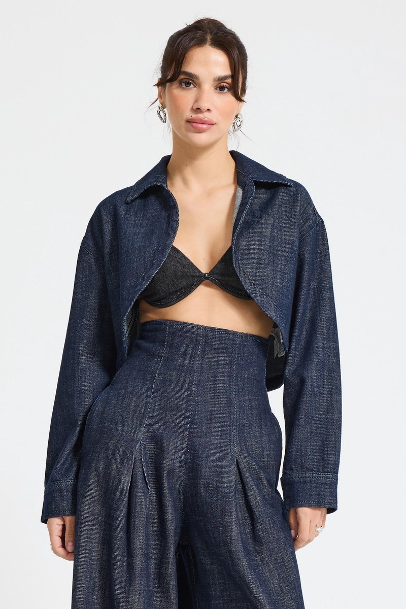 It's Basic - Cropped Denim Jacket