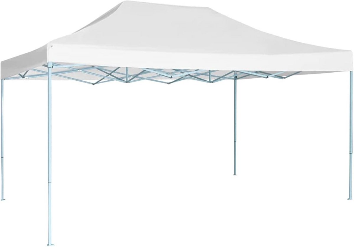 Opvouwbare Partytent 3x4,5 meter Wit - Waterdicht Tuinpaviljoen voor Feesten en BBQ
