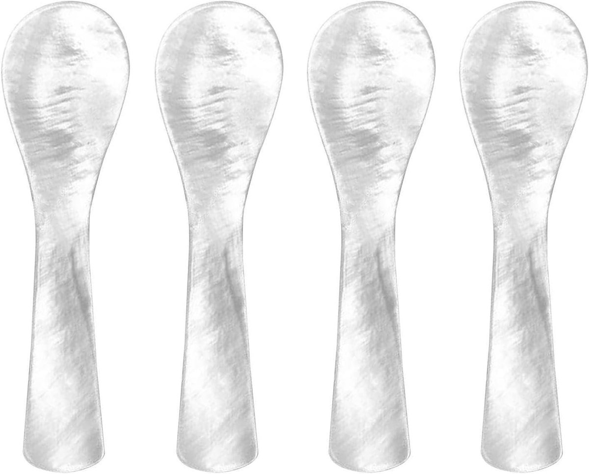 Schaallepels set van 4, serveerlepels voor dessert, dip lepels, keukengereedschap.