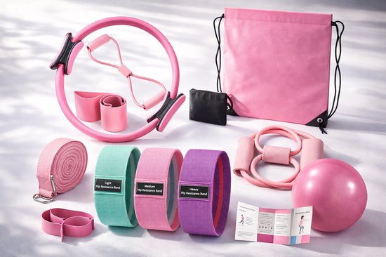 Crazy Bean Fitness Ring Pilates Met Oefeningen Dubbele Handgreep