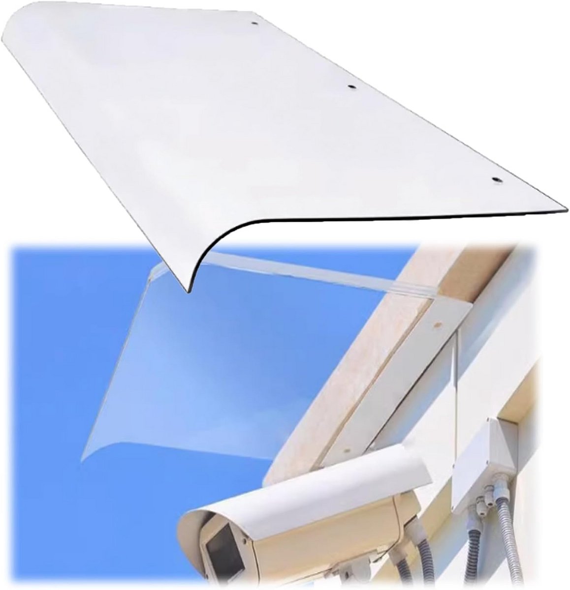 Transparante Deur- en Raamluifel Polycarbonaat UV-bescherming Regenonderdak
