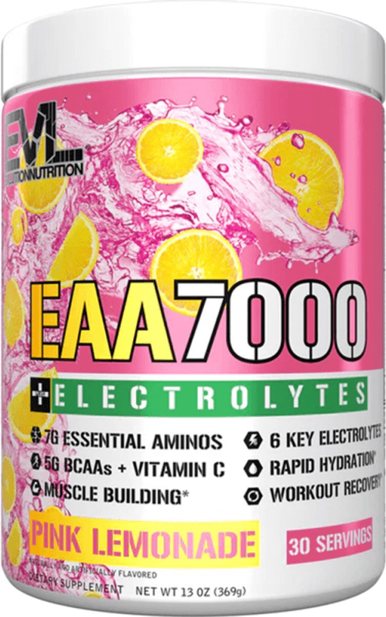 EVL Nutrition EAA 7000 + Electrolytes (30 serv) Pink Lemonade - Aminozuren - EAA