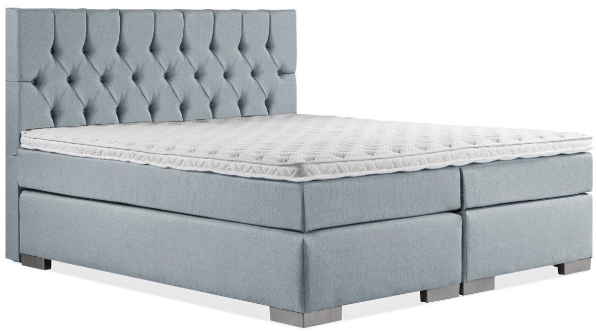 Boxspring Zen - 180x200 - Incl. Gecapitonneerd hoofdbord - Blauw