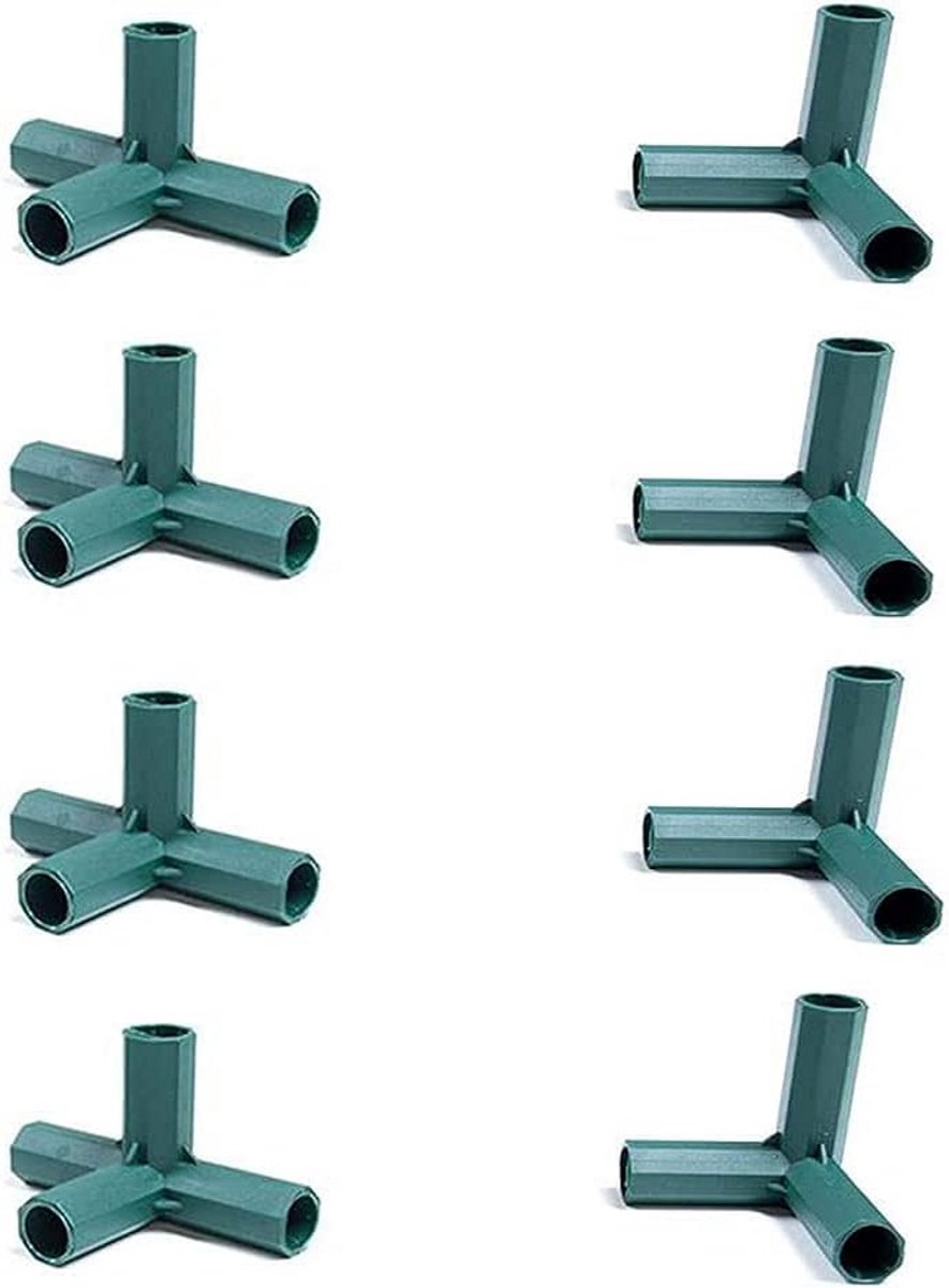 8 Stuks Verbindingen voor Kassen en PVC Buisconstructies
