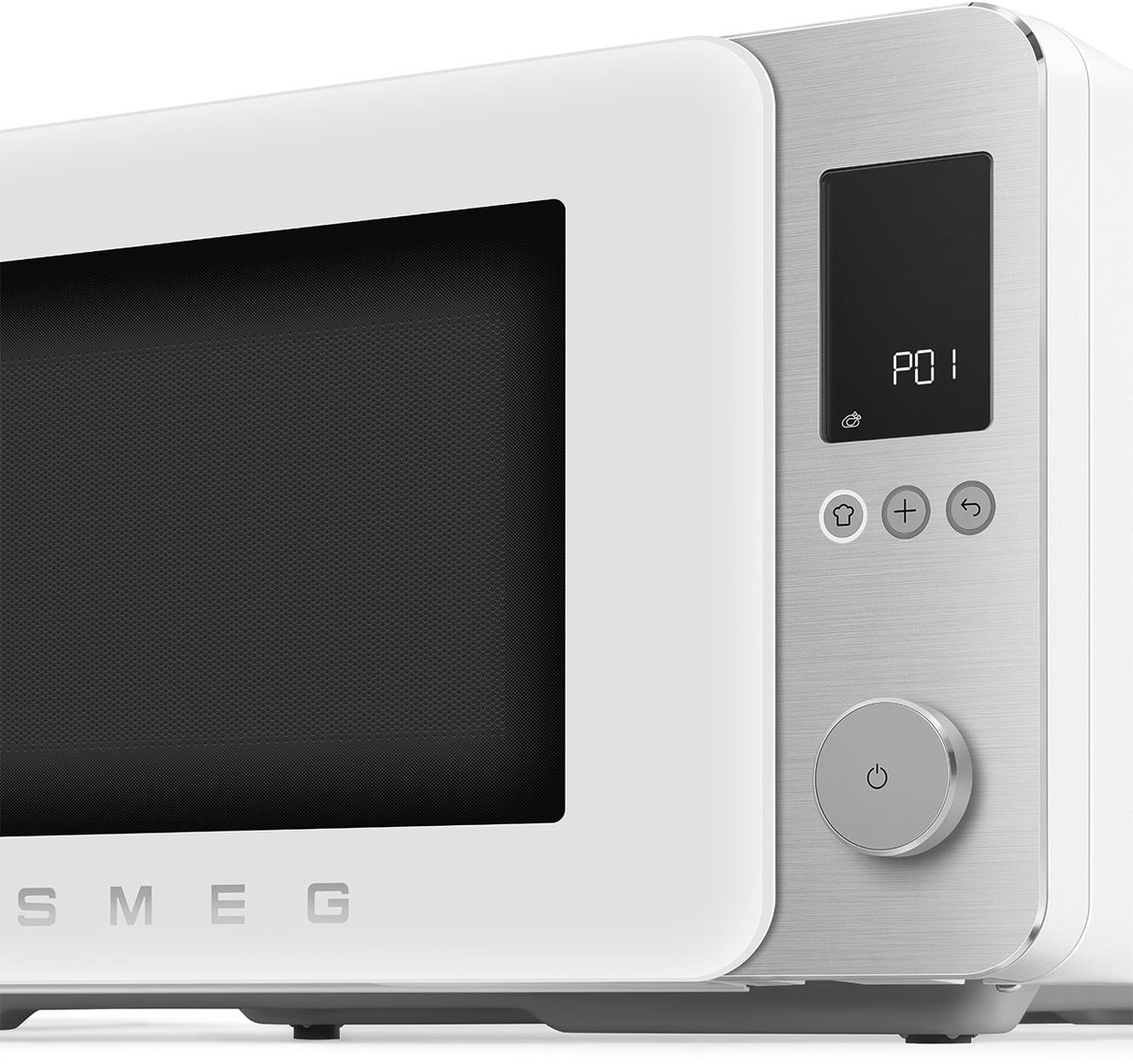 SMEG MOC02WHMEU Combi-Magnetron - Air Fry - Heteluchtoven & Grill - 27L - 2100W - Inverter Technologie - 25 Automatische Programma's - Soft Close - Collezione - Mat Wit thumbnail 3