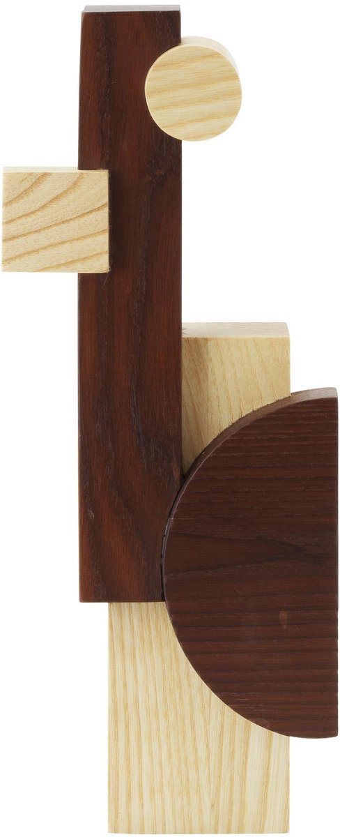 Join Sculpture Woondecoratie Small Ash/Carbonized Ash