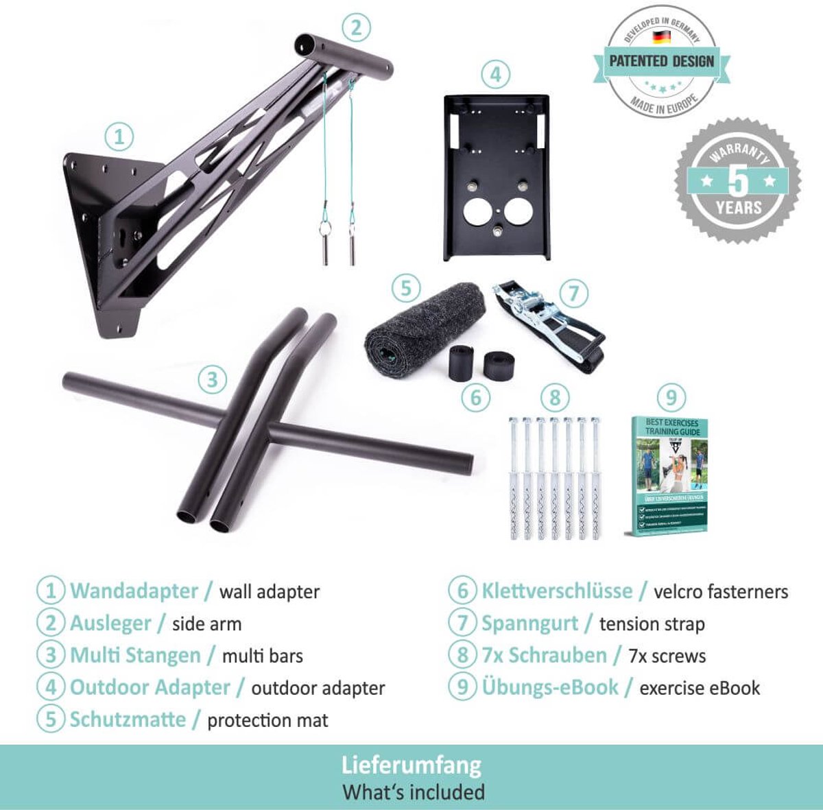 PULLUP & DIP Steel - Mobiele Pull-up & Dip Stang - Binnen & Buiten Gebruik - Voor Bomen, Palen & Muren - Inclusief 35+ Oefeningen eBook thumbnail 5
