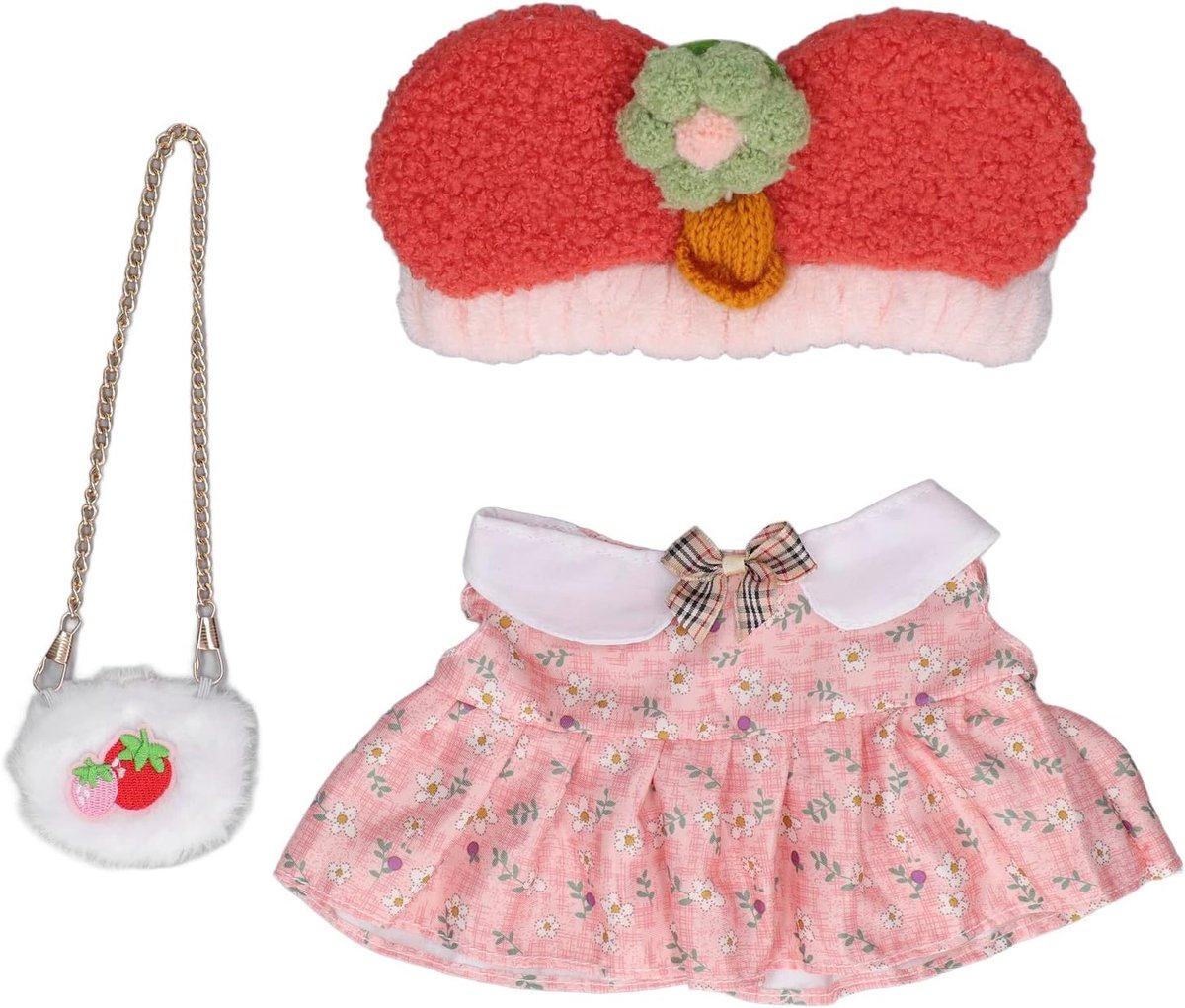Knuffelkleding Set - Kleding voor knuffels - DIY Decoratie - Wasbaar en geurloos - 3-delig