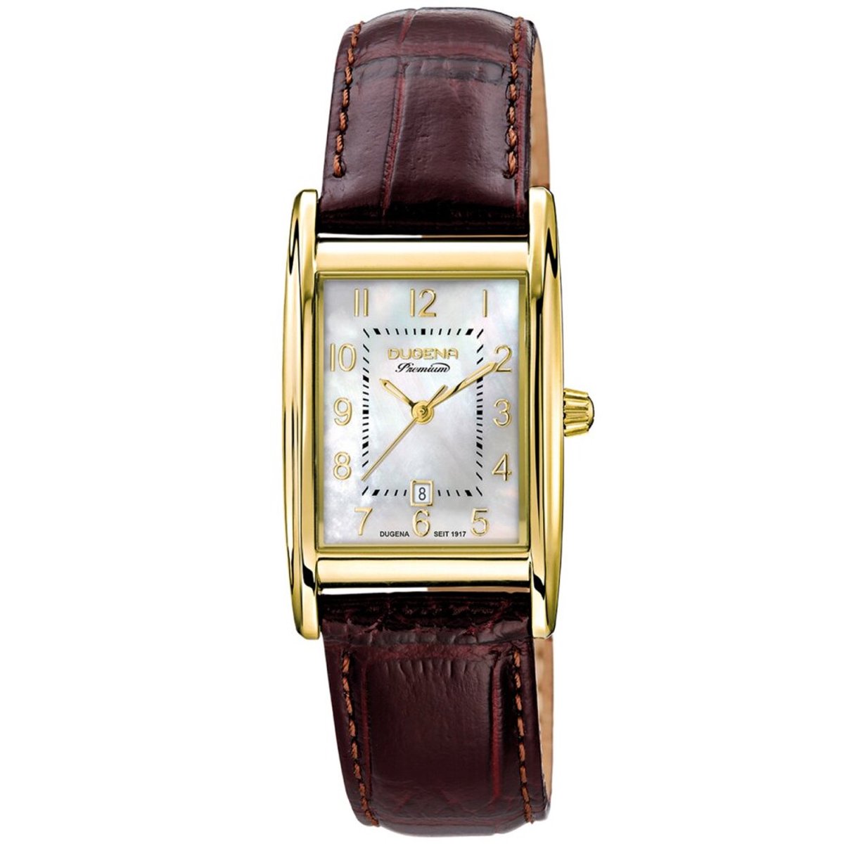 Dugena Premium - 7000121 - Polshorloge - Dames - Kwarts - Quadra Artdéco