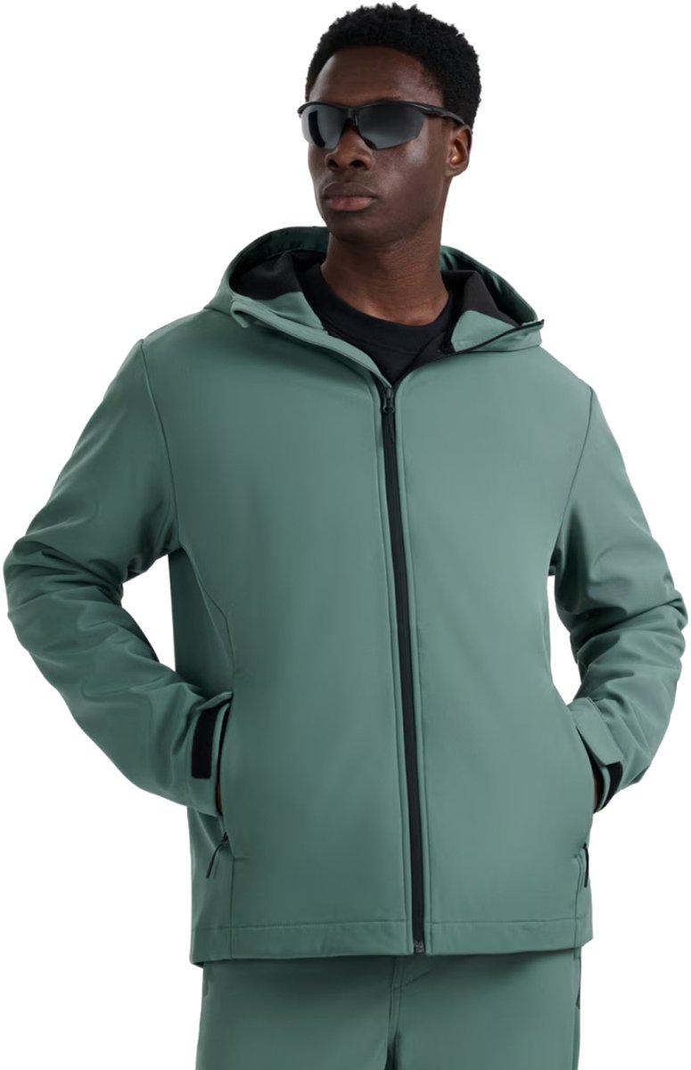 4F Jas Heren softshell Donkergroen - Maat S