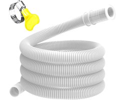 Afvoerslang - Flexibele Buis - Water Afvoeren - Lekvrije Kwaliteit - 16mm Binnendiameter - Beige