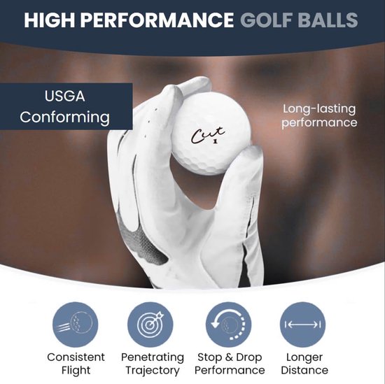 Golfballen - Urethaan Ballen - Golf Driving - 4-delige Constructie - 12 Stuks - Wit — afbeelding 4