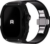 Reqior beschermhoesje met bandje TPU & Rubber – geschikt voor Apple Watch Ultra 49mm – schokbestendig, comfortabel – Zwart