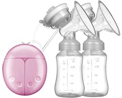 Elektrische Borstkolf - Dubbele Melkpomp - Efficiënt Afkolven - Stille Werking - 300ml Capaciteit