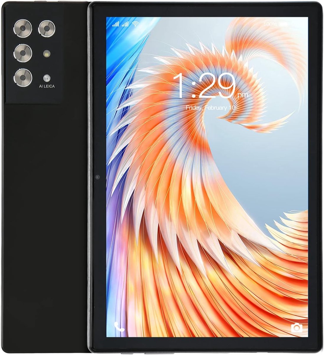 10.1 Inch Tablet - Groot Scherm Tablet - Mobiel Werk - Dual SIM 5G - 29x20x6cm - Zwart