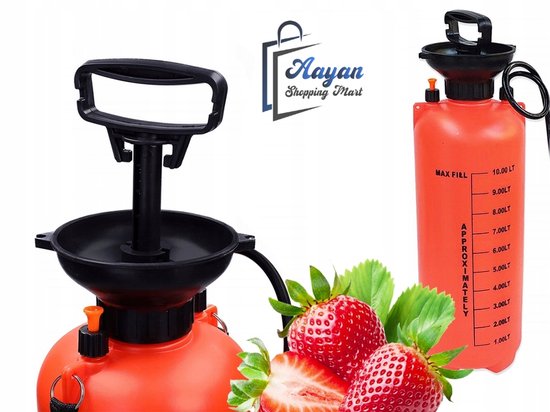 Drukspuit Tuin 10L Tuinsproeier Handpomp Plantenspuit met Lans en Schouderriem - Verstelbare Sproeikop - rugsproeier - Ideaal voor Tuin en Balkon - 56562 van Merkloos	 — afbeelding 4