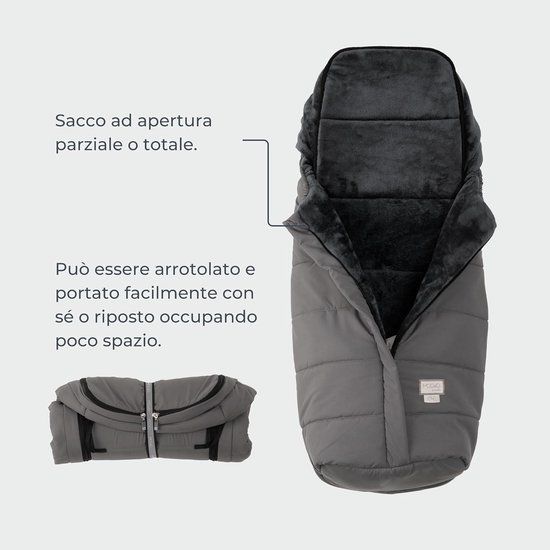 Baby Voetenzak - Autostoel Cover - Warmte Comfort - Bescherming tot -10°C - Tot 100 cm - Zachtroze van Merkloos — afbeelding 4