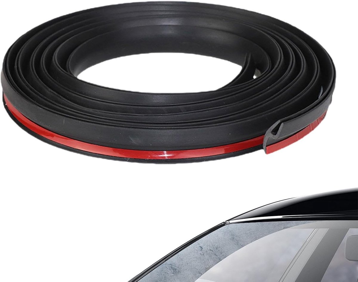 Afdichtingsstrip Auto - H-Type Strip - Ruit Afdichting - Hoge Elasticiteit - 1.7 Meter
