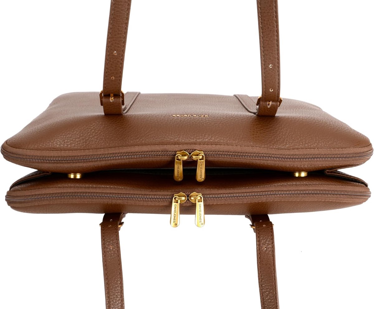 Dames Shopper Tas - Grote Handtas - Dagelijks Gebruik - Drie Vakken - 45x29cm