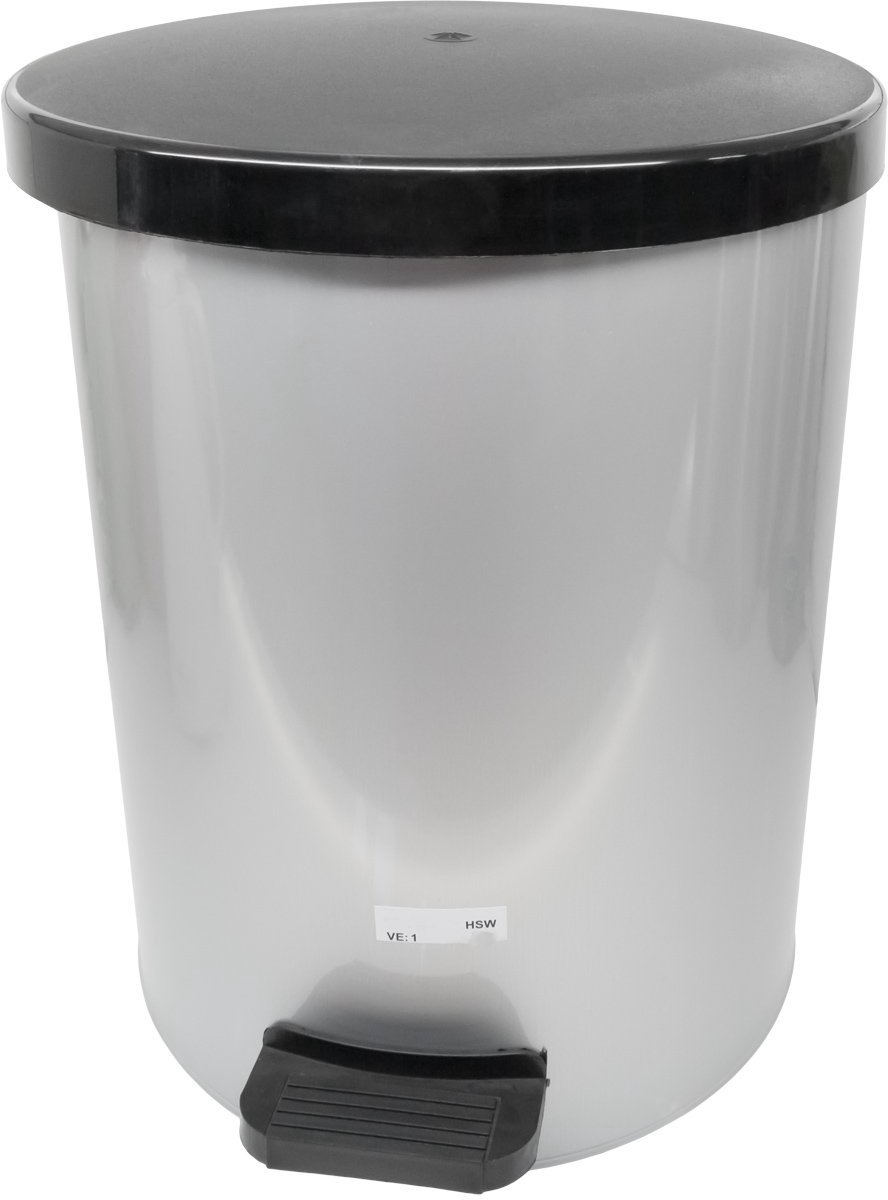 Pedaalemmer - Afvalbak - Badkamer Hygiëne - Inzetstuk Decoratie - 12 Liter - Wit