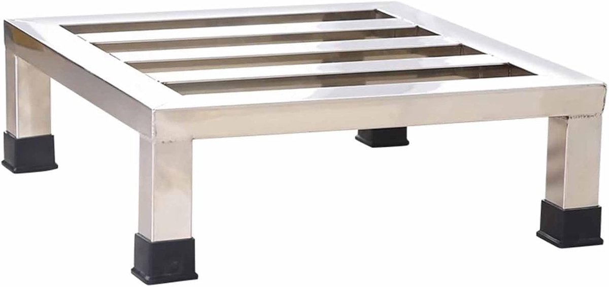 Apparaatverhoger - Vloerbeugel - Wasmachine Ondersteuning - Heavy Duty Staal - Zilver