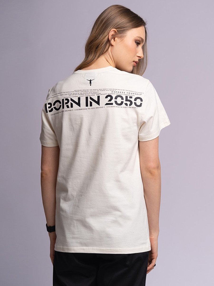1'618 BORN IN 2050 - Off White Tee