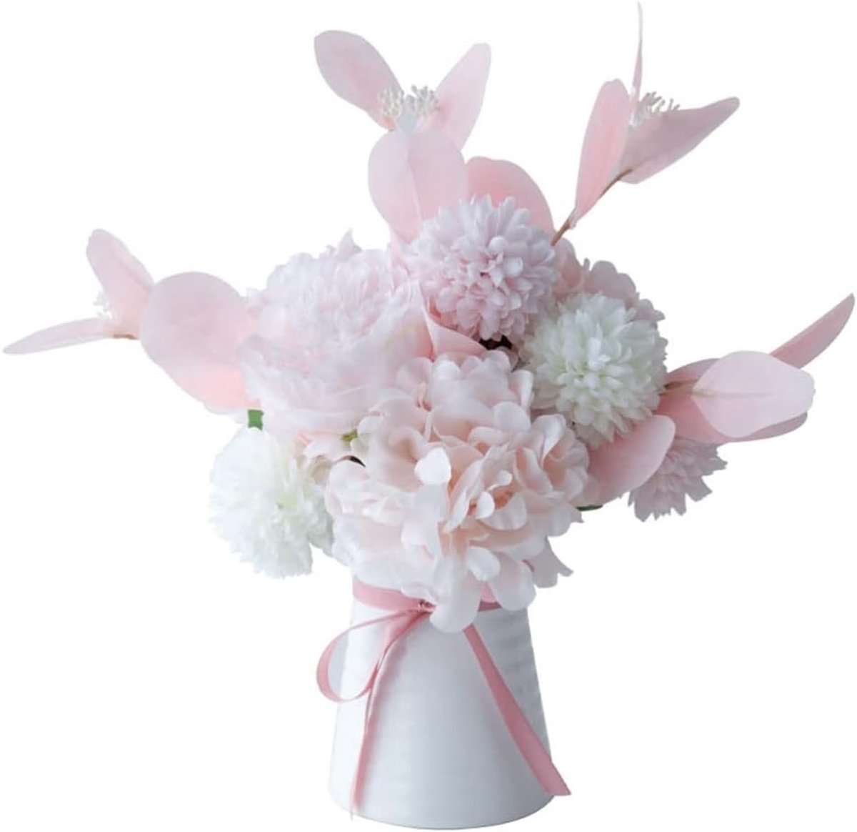 Kunstbloemen Vaas Set - Zijde Bloemen - Woonkamer Decoratie - Nordic Stijl - 38cm Hoog - R