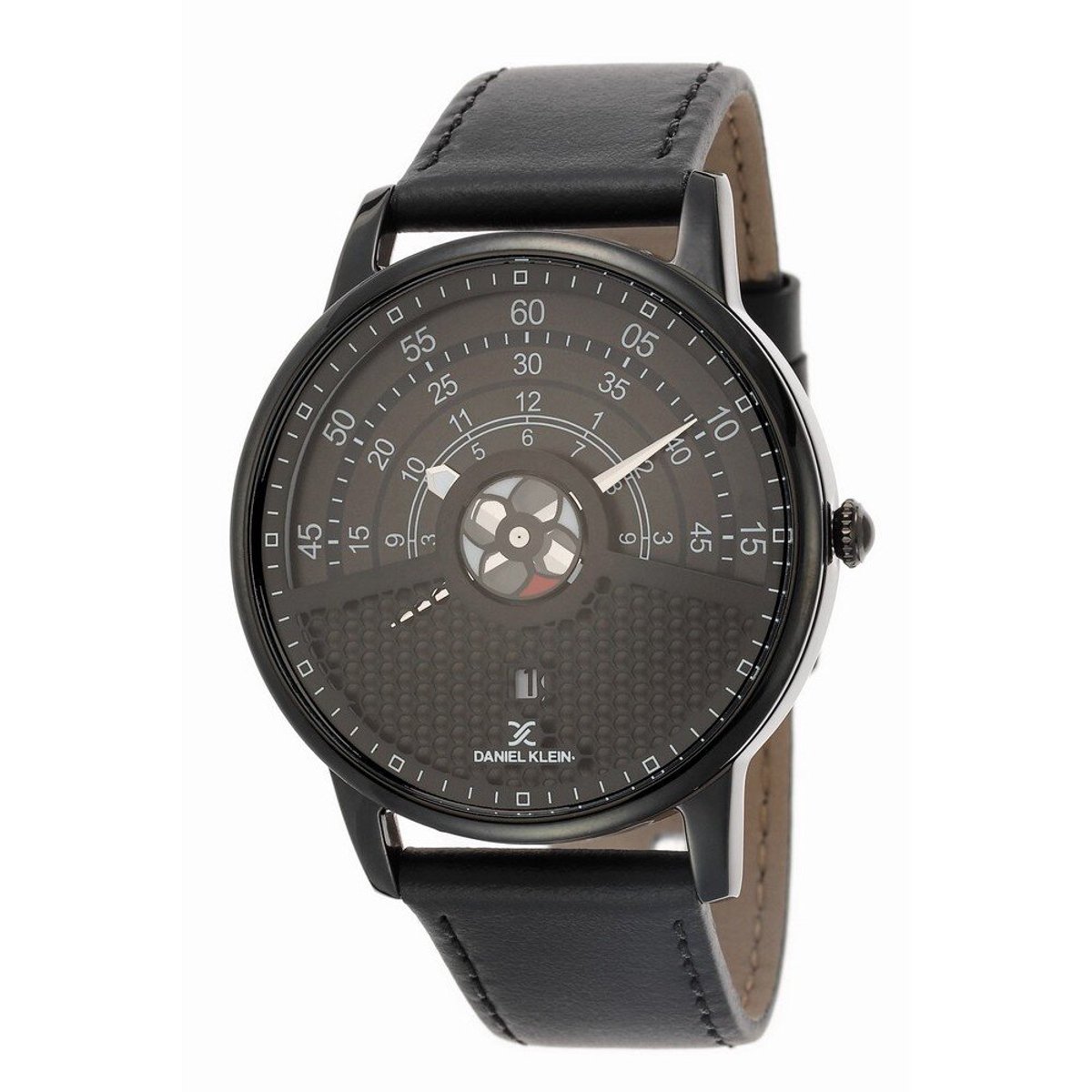 Daniel Klein DK.1.12444-6 - Horloge - Analoog - Mannen - Heren - leren band - Zwart