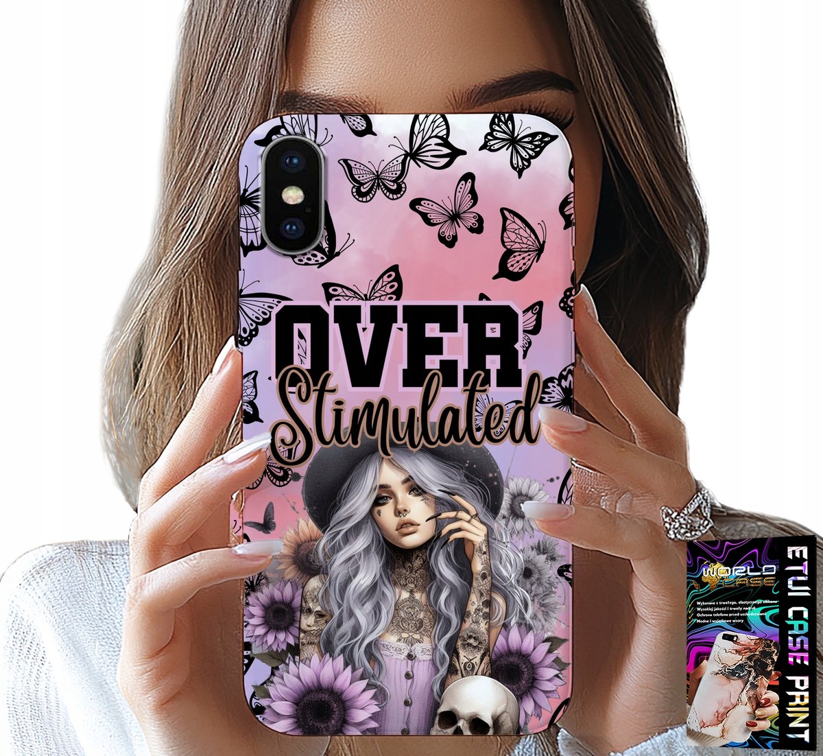 iPhone XS Max hoesje - Overprikkeld, tienerpatronen, hoesje